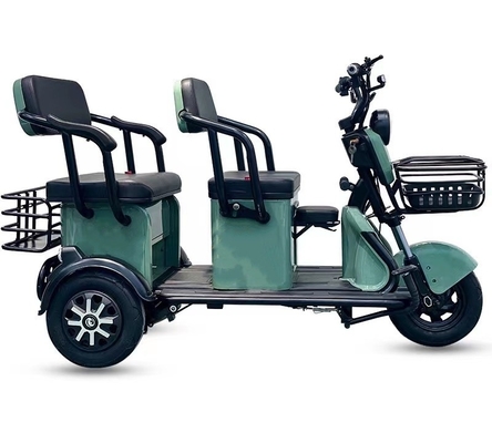 Vehículo eléctrico de pasajeros de 500W Triciclo de ancianos con capacidad y energía de grado 15-20 °