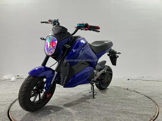 Velocidad máxima 60-80 Km/h 3000w motor scooter eléctrico CEE/COC para adultos 72V diseño elegante