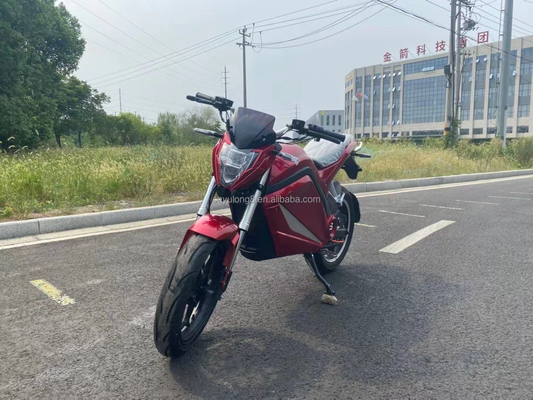 2000W/3000W/5000W Potencia del motor 72V Motocicleta eléctrica para carreras a alta velocidad