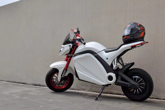 2000W/3000W/5000W Potencia del motor 72V Motocicleta eléctrica para carreras a alta velocidad