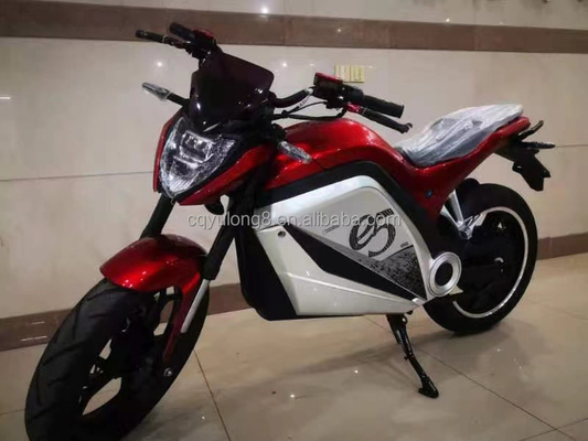 2000W/3000W/5000W Potencia del motor 72V Motocicleta eléctrica para carreras a alta velocidad