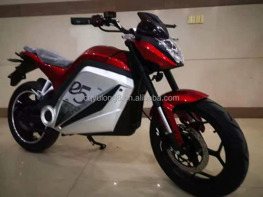 2000W/3000W/5000W Potencia del motor 72V Motocicleta eléctrica para carreras a alta velocidad