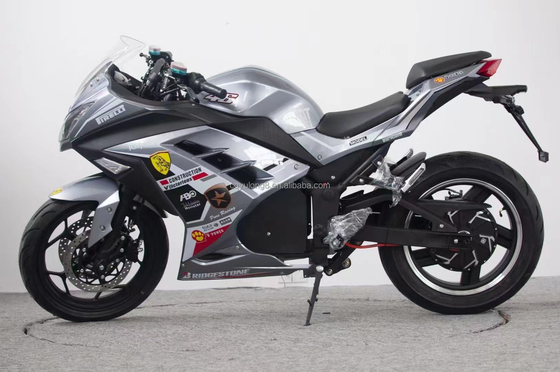17 pulgadas neumático alta velocidad 3kw 80km por hora Motocicleta con batería