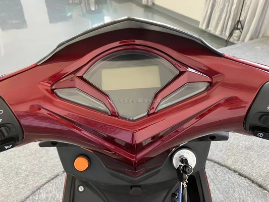 Potente moto eléctrica de 1500W/2000W con doble freno de disco y neumático de 12 pulgadas