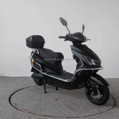 Motocicleta eléctrica de freno de disco con 1000W/2000W/3000W de potencia del motor y neumático 3.0-10