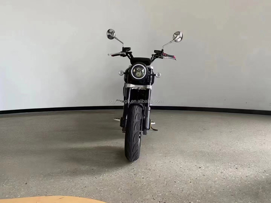 Entrega de motocicletas eléctricas con freno de disco y pantalla LCD 5000W batería reemplazable