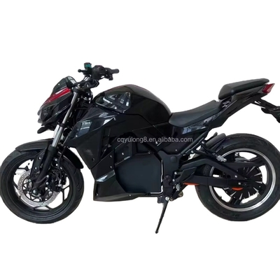 Motocicleta eléctrica de carreras de 72V3000W con velocidad máxima de 100KM/H y sistema de frenos de disco
