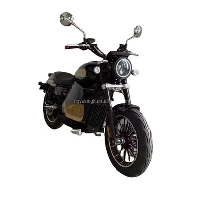 Bicicleta eléctrica fuera de carretera 5000W Motocicleta eléctrica retro con freno de disco y neumático de 10 pulgadas