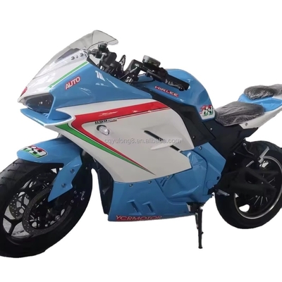 Velocidad máxima 80km/h Motor de alta cobertura 8000W Motocicleta ciclomotor de carreras 72V con luz LED