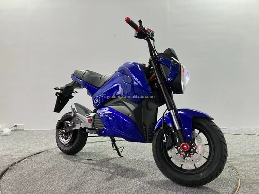 20a Batería de litio 1500w 12 pulgadas 72v Motocicleta eléctrica para adultos carreras de larga distancia