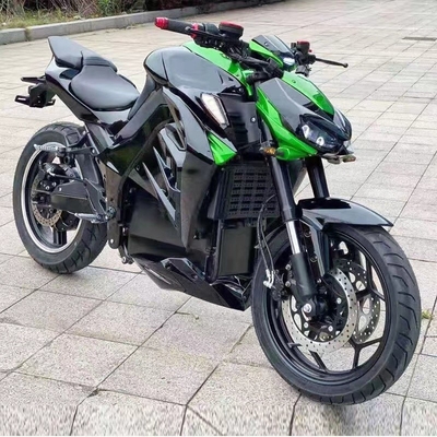 Motocicletas eléctricas de 72 V y 3000 W con motor de cepillado y neumático delantero 110/70-17