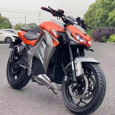Motocicletas eléctricas de 72 V y 3000 W con motor de cepillado y neumático delantero 110/70-17