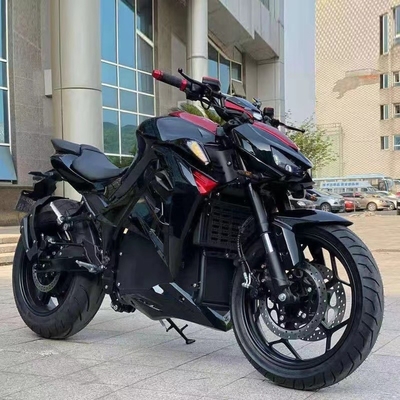 Motocicletas eléctricas de 72 V y 3000 W con motor de cepillado y neumático delantero 110/70-17