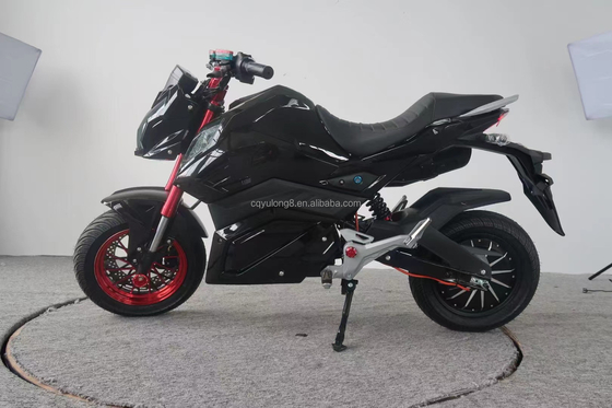 Motocicleta eléctrica todoterreno personalizada con velocidad máxima de 80 km/h y batería de litio