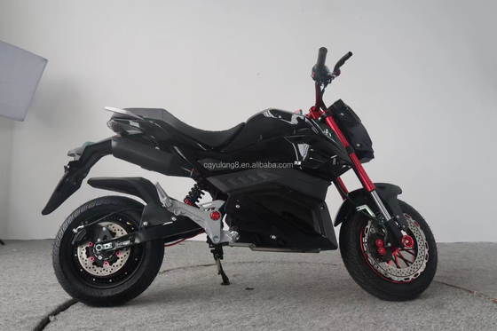 Motocicleta eléctrica todoterreno personalizada con velocidad máxima de 80 km/h y batería de litio