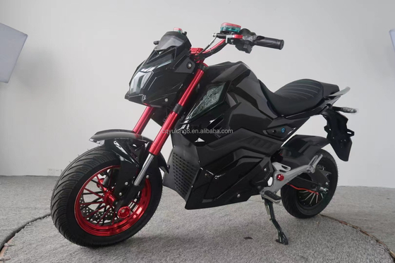 Motocicleta eléctrica todoterreno personalizada con velocidad máxima de 80 km/h y batería de litio