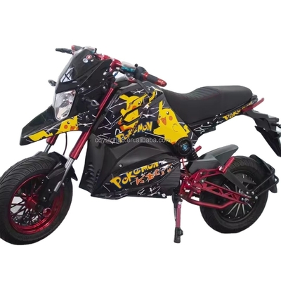 Velocidad máxima 61 80km/h 2000w 72v Alta velocidad de largo alcance motocicleta eléctrica para adultos