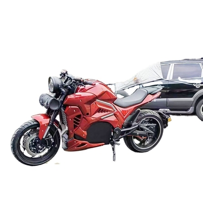 Motocicleta eléctrica de carreras personalizada de 72v 3000W 5000W con freno de disco y enfriamiento por agua