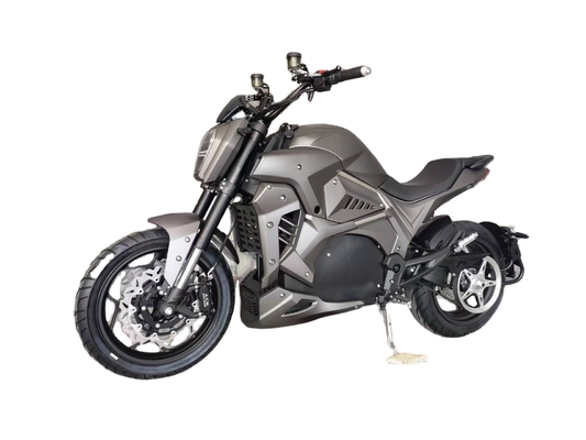 Motocicleta eléctrica de carreras personalizada de 72v 3000W 5000W con freno de disco y enfriamiento por agua