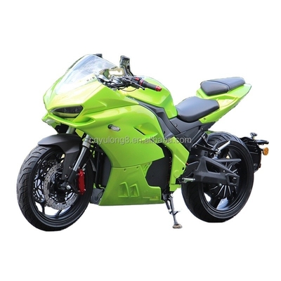 Motocicleta eléctrica de motor mediano con neumático de 17 pulgadas y configuración final de alcance de 80-120KM
