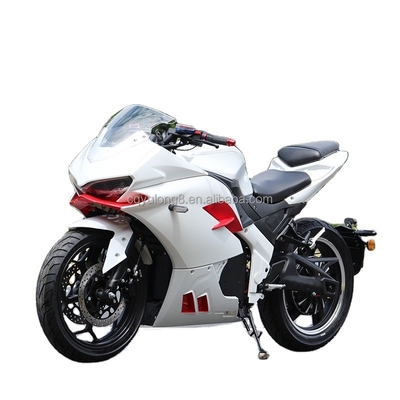 Motocicleta eléctrica de motor mediano con neumático de 17 pulgadas y configuración final de alcance de 80-120KM